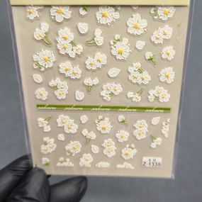 Объемная наклейка для ногтей 1335 на липкой основе (7 х 9 см)