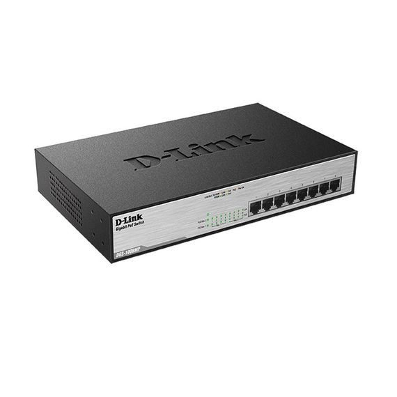 Коммутатор D-Link DGS-1008MP 8xGE PoE, 140W, Неуправляемый (DGS-1008MP) | Зображення 1