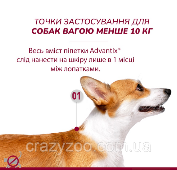 Краплі проти зовнішніх паразитів для собак Elanco Advantix до 4 кг ЦІНА ЗА 1 ШТ 85910388 | Зображення 4
