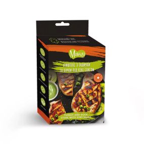 Ласощі для собак від 3-х місяців Mavsy Refined jerky TURKEY AND DUCK STEAK WITH KIWI SAUCE біфштекс з індички та качки під ківі со