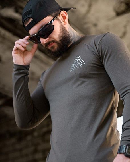 Мілітарі Лонгслів Руни хаки ПП7876 | Зображення 7