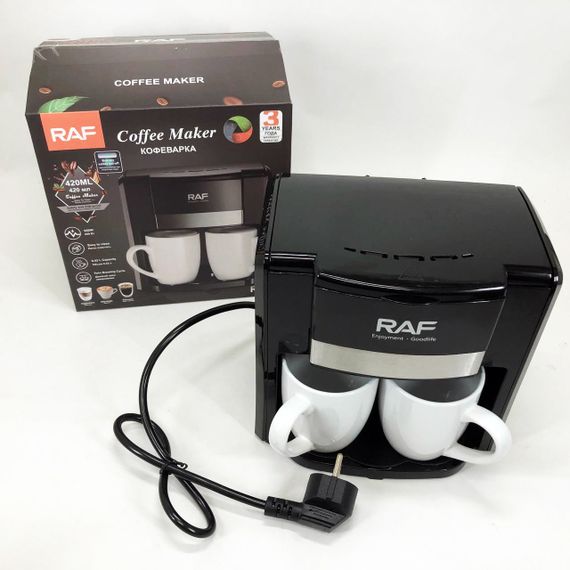 Маленька кавоварка для меленої кави, Кавоварка на роботу для дому настільна компактна DC-76 | Зображення 4