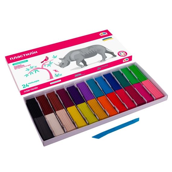 Набір для ліплення пластилін "Захоплення" 200316, 24 кольори | Зображення 1