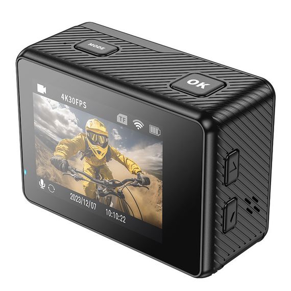 Екшн-камера Hoco DV101 Dual color screen Sports Black | Зображення 1