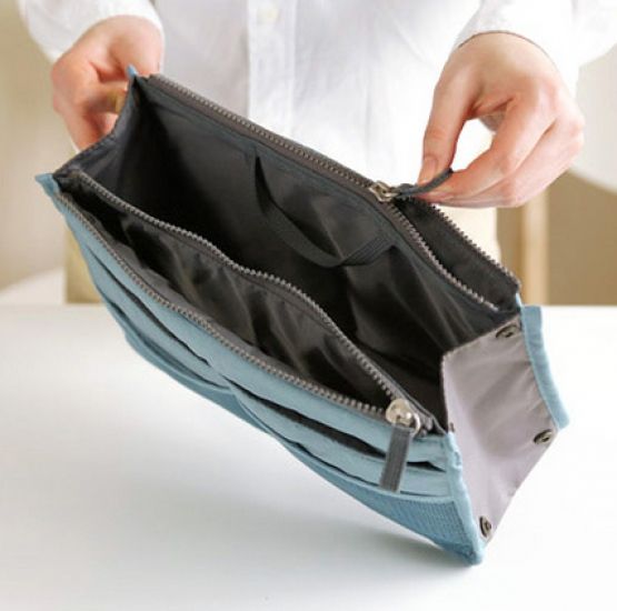 Органайзер сумка в сумку Bag in bag maxi блакитний | Зображення 1