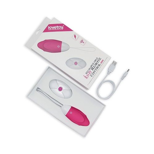 Віброяйце - IJOY Rechargeable Remote Control Egg Pink | Зображення 1