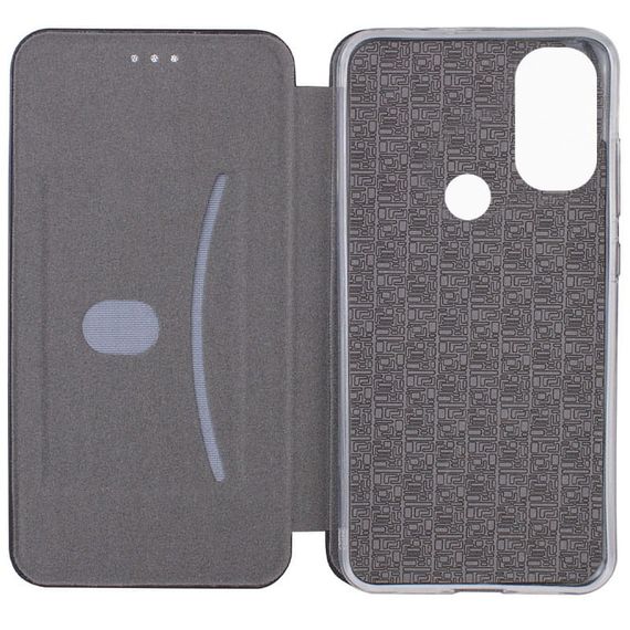 Шкіряний чохол-книжка Classy для Motorola Moto E40 Темно-синій | Зображення 3