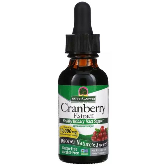 Журавлина Nature's Answer Cranberry Extract 10000 mg Alcohol-Free 30 ml /15 servings/