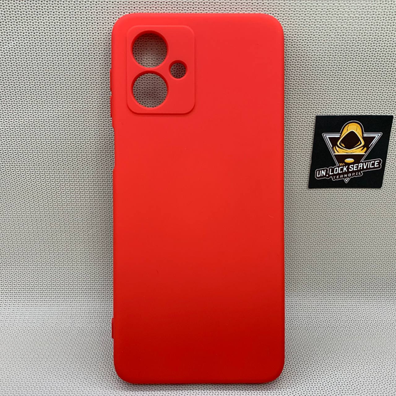 Motorola G54 SoftTouch Silicone Протиударний чохол софт тач Червоний
