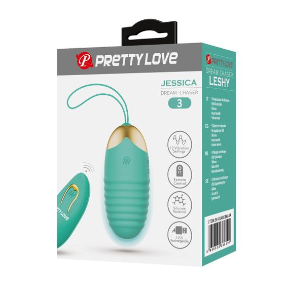 Віброяйце серії Pretty Love - Jessica Dream chaser 3 Green, BI-014362W-3A4 Sex Aura | Зображення 7