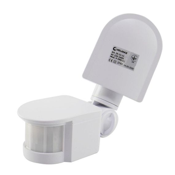 Датчик руху VELMAX V-ІМS-11, AC220-240V, кут 180°, (ST10F) 29-22-11 | Зображення 2
