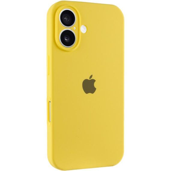 Чохол Silicone Case Full Camera Protective (AA) для Apple iPhone 16 (6.1") Жовтий / Yellow