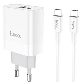 СЗУ HOCO C80A Rapido PD20W+QC3.0 Type-C + USB + Type-C to Type-C cable