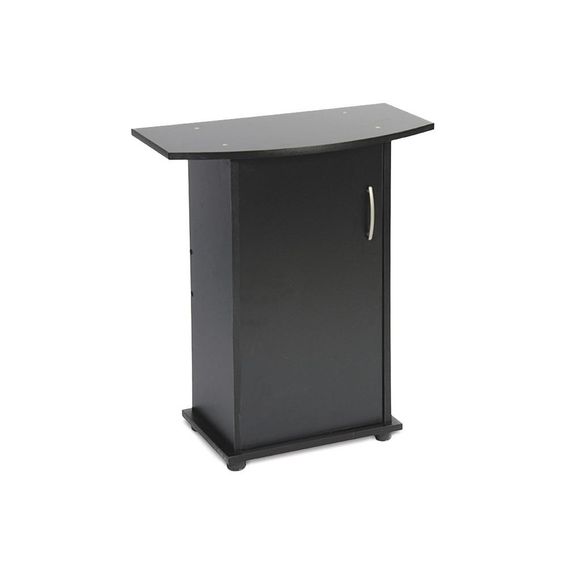 Підставка Природа ПО під акваріум збірна овальна з дверима чорна 60х30х70 см