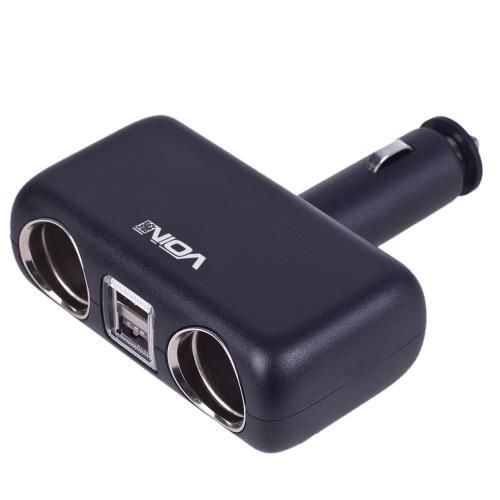 Розгалужувач (подовжувач) прикурювача VOIN 2 виходи +2USB 2400mA 12/24V SC-2004 змінний кут | Зображення 5