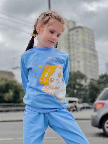 Костюм для дівчинки Носи своє 110 Блакитний (p-4130-95778) | Зображення 7