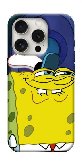 Чохол з картинкою Губка Боб для Apple iPhone 16 Pro (6.3")