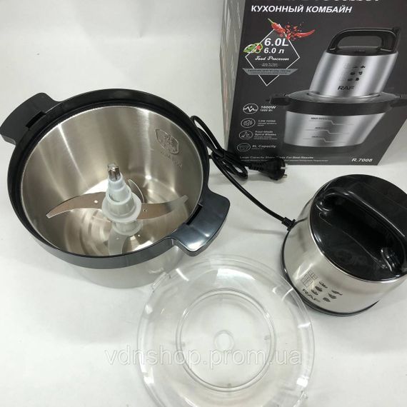 Блендер для приготування коктейлів і смузі RAF R.7008 6 л 1600 Вт, Подрібнювач з 4-ма лезами ZA-63 | Зображення 8