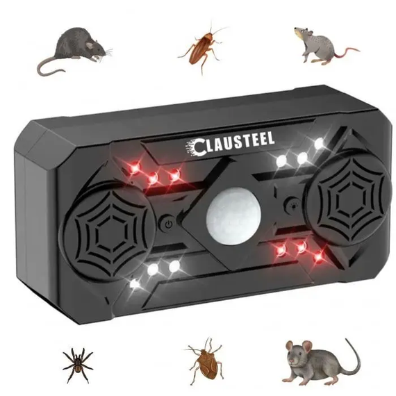Ультразвуковой репеллент от насекомых Siurn с двумя динамиками, USB-питание, 3 режима, черный | Зображення 2