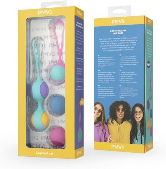 Набір вагінальних кульок PMV20: Vita – Kegel Ball Set, маса 40, 50, 60 г, два тримачі | Зображення 5