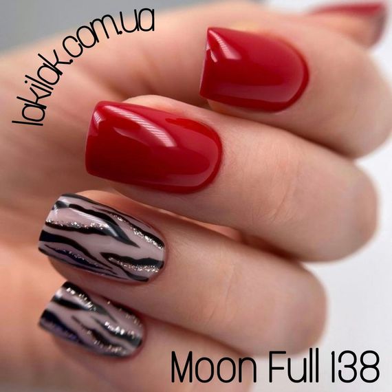 Гель-лак Moon Full №138 полунично-червоний 8мл