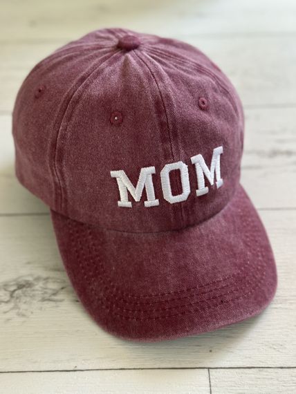 Кепка бейсболка парна (Dad&Mom) Бордовий Мама Mom 56-60р (8044)