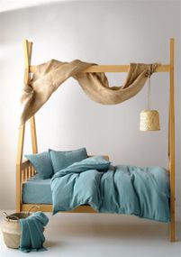 Детское постельное белье Limasso Dubrovnik Muslin Baby 100х150 см Mineral Blue