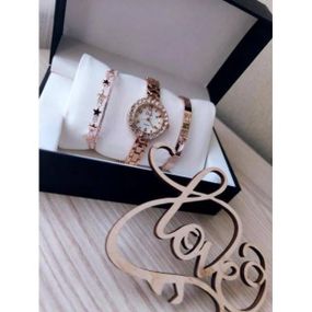 Подарунковий набір Disu Кулон, годинник, браслет у подарунковій упаковці Зірки