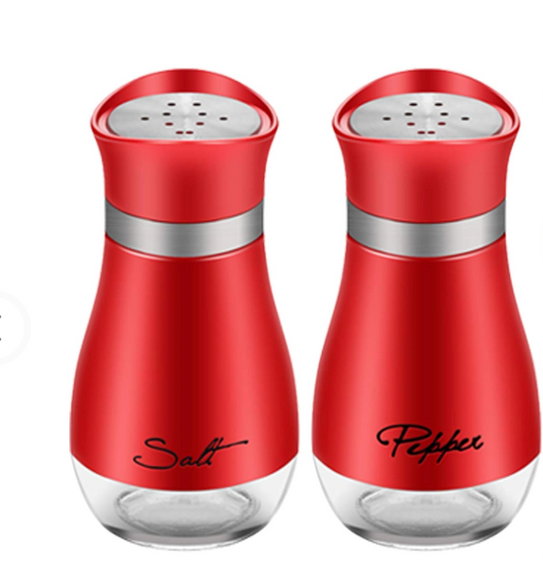 2 шт. симпатичних соломинок і перечниць із неіржавкої сталі, диспенсер для спецій зі скляним дном, цукор | Зображення 3