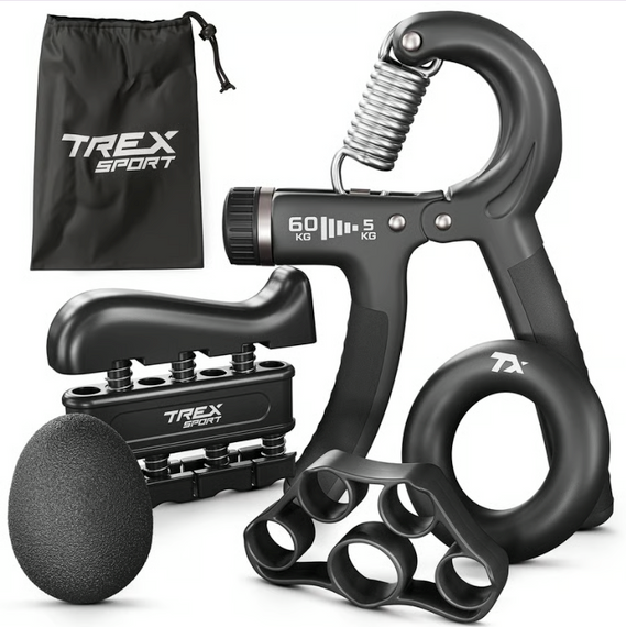 Набір регульованих еспандерів 5-60кг Trex Sport TX-005HSA чорний