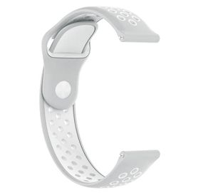 Спортивний ремінець Primo Perfor Sport годинника для Samsung Galaxy Watch 3 41mm (SM-R850) - Grey&White