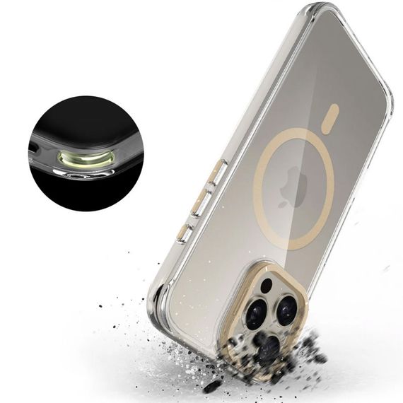Чехол TPU Space Case Apex with MagSafe для Apple iPhone 15 Pro Max (6.7") Gold | Зображення 3