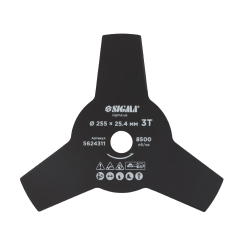 Ніж до садового тримера d255*25,4мм 3T SIGMA