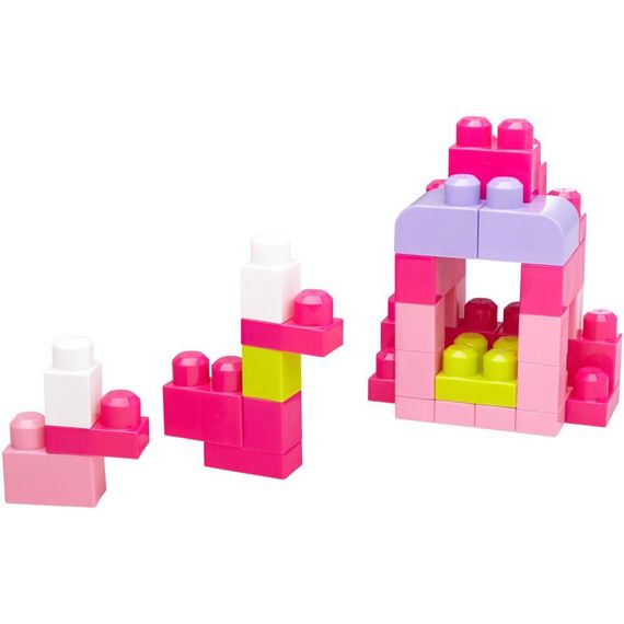 Конструктор Mega Bloks розовый в мешке 60 деталей (DCH54) | Зображення 7
