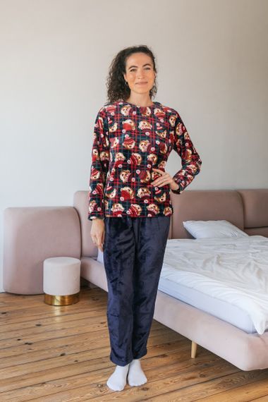 Піжама жіноча "Family look" Носи своє 52 Синій (p-12654-141733) | Зображення 4