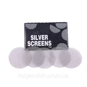 Сеточки для бонга Серебро 20 мм. 5 шт.