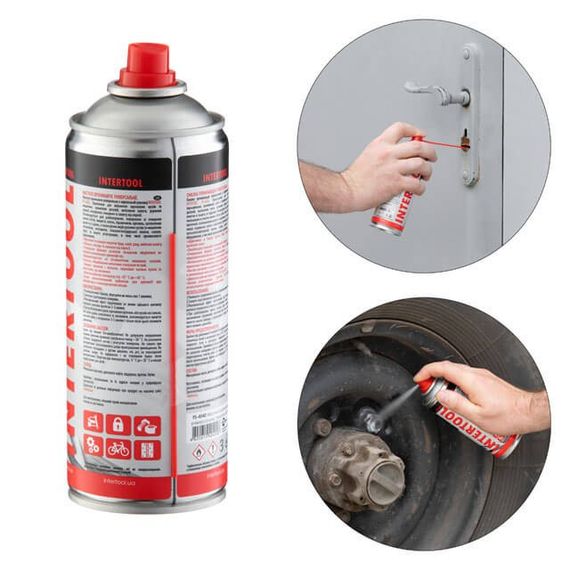 Мастило проникне, універсальне, аерозоль 400 мл INTERTOOL FS-4040 | Зображення 2