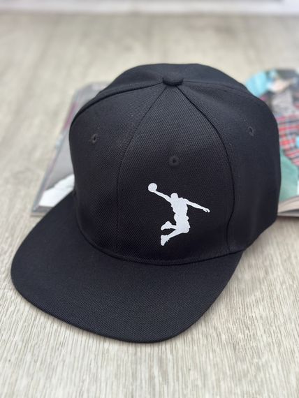 Кепка снепбек (Snapback) Джордан Чорний Jordan 56-61р (9103)
