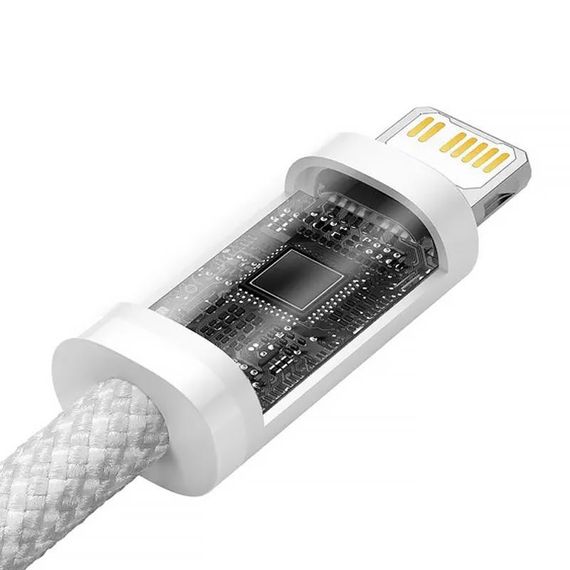 Дата кабель Baseus Dynamic Series Type-C to Lightning 20W (2m) (CALD0001) White | Зображення 4
