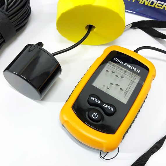 Ехолот портативний Fish Finder до 100м портативний сонар універсальний | Зображення 1
