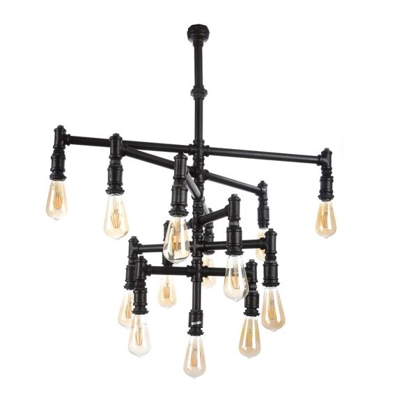 Люстра лофт E27 60W BK (BL-334S/13)