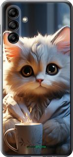 Чохол на Samsung Galaxy A13 5G Білий кіт "5646u-3853-2448"