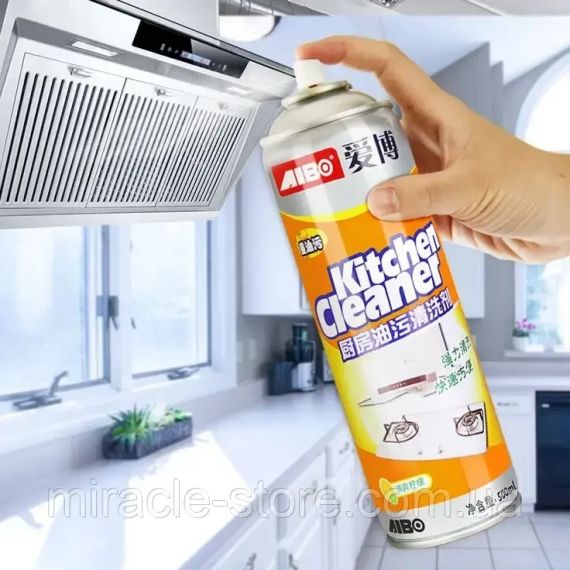 Kitchen Cleaner пенный очиститель от жира грязи давнишних наслоений для кухни ванны вытяжки Китчен клинер | Зображення 2