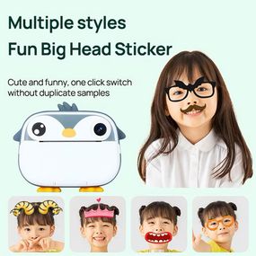 Фотоаппарат с мгновенной печатью фото, Фотоаппарат в виде животного для детей, Фотопринтер для ребенка UG-26