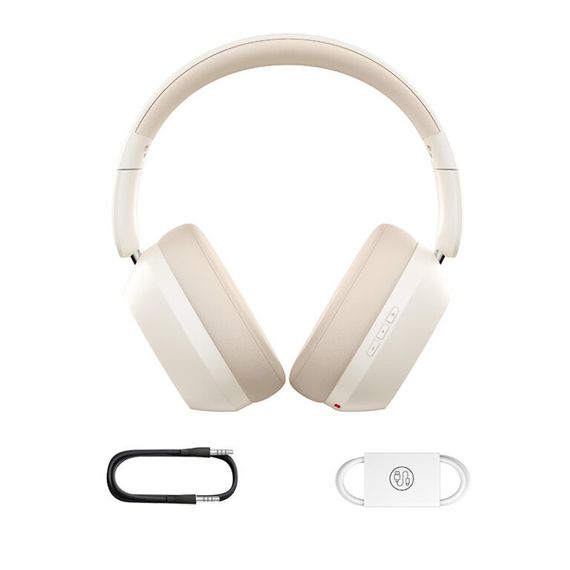 Накладные беспроводные наушники Baseus Bass 35 Max (A00070800) Stellar White | Зображення 1