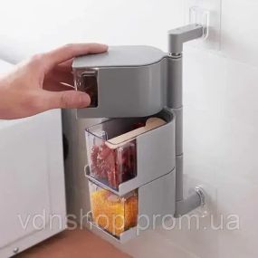 Полка для специй настенный поворотный контейнер полочка для специй подвесные контейнеры для специй и круп