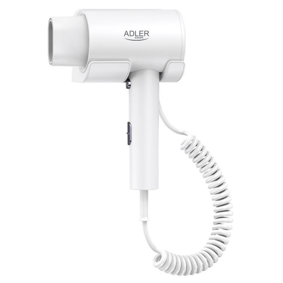 Фен для волосся настінний Adler AD 2285, 2000 Вт, готельний, концентратор