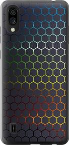 Чехол на ZTE Blade A5 2020 Переливающиеся соты "498u-2111-17620"