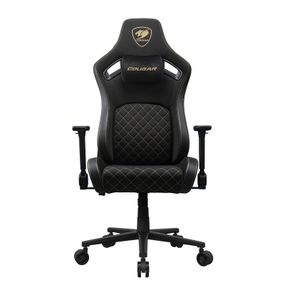 Крісло ігрове Defenso Gold F, чорний з золотим