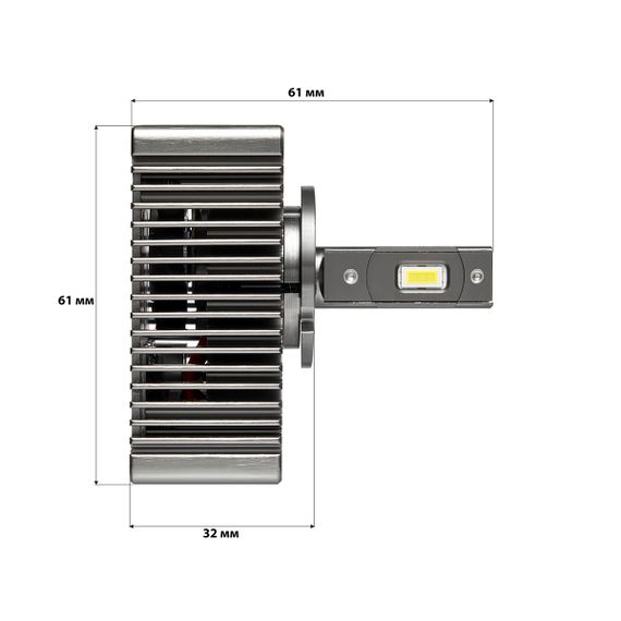 Комплект світлодіодних ламп StarLight D8S 90W/set 6000K 12000lm | Зображення 4